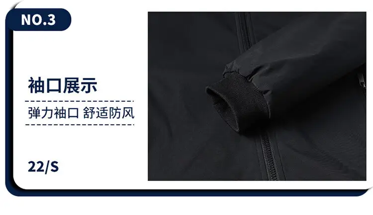 Men Fleece Lined Black Winter Jacket Warm Coat — feature 17