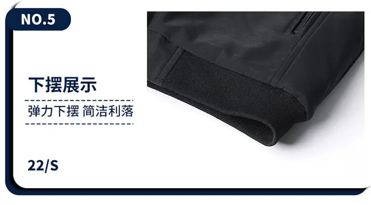 Men Fleece Lined Black Winter Jacket Warm Coat — feature 19