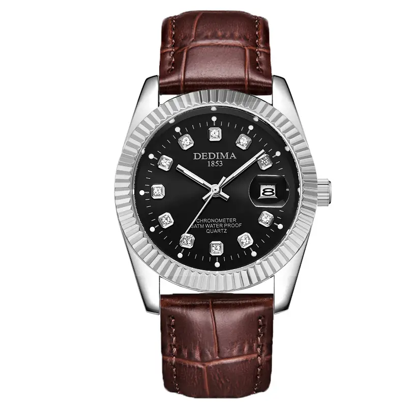 Luminous Gold Couple Watch with Calendar & Strap - Image 16