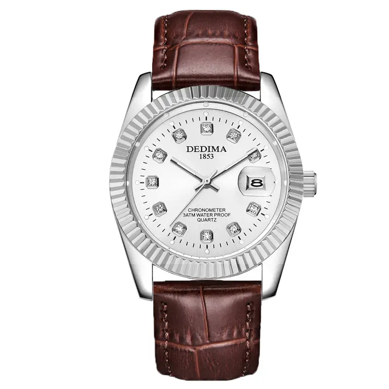 Luminous Gold Couple Watch with Calendar & Strap - Image 17