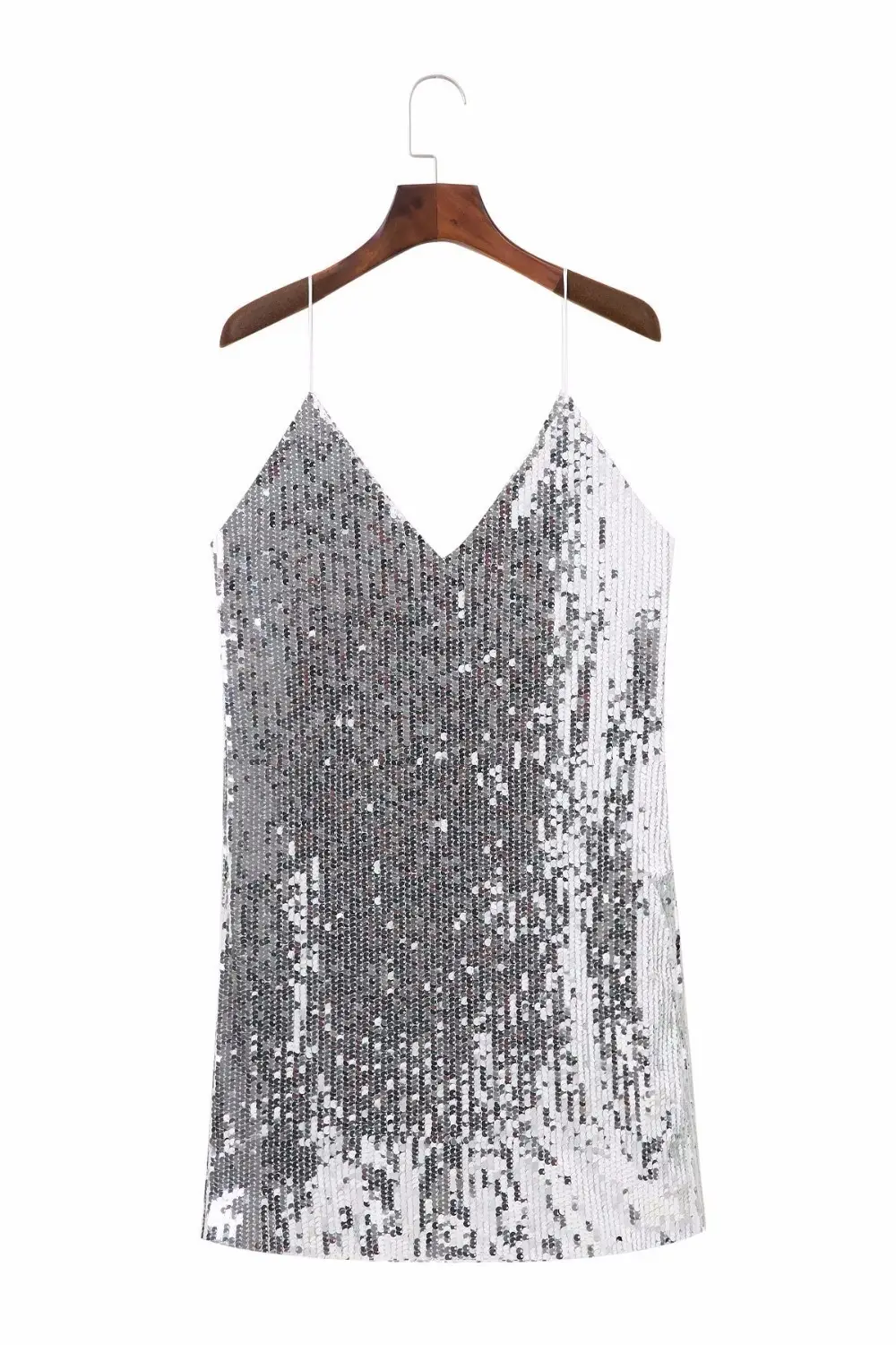 2025 Silver Sequin Sleeveless Skirt Dress — feature 10