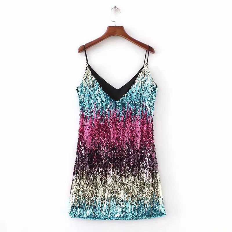 2025 Silver Sequin Sleeveless Skirt Dress — feature 11