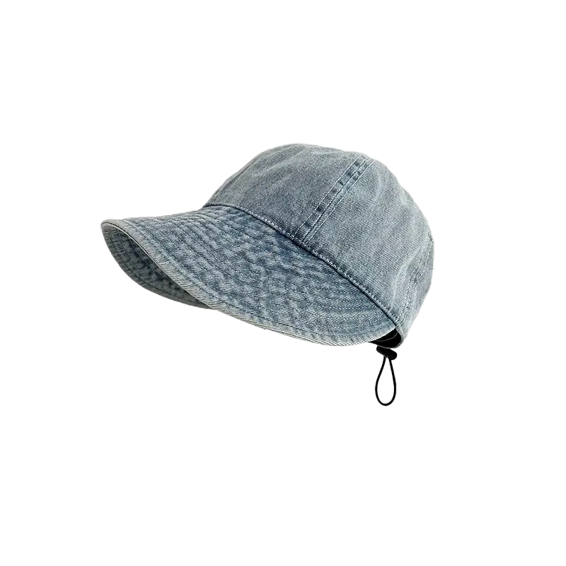 Vintage Denim Fisherman Hat with Big Brim UV Protection — feature 5