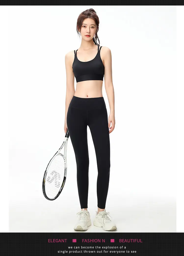 Blue Crossbody Sports Bra for Women — feature 15