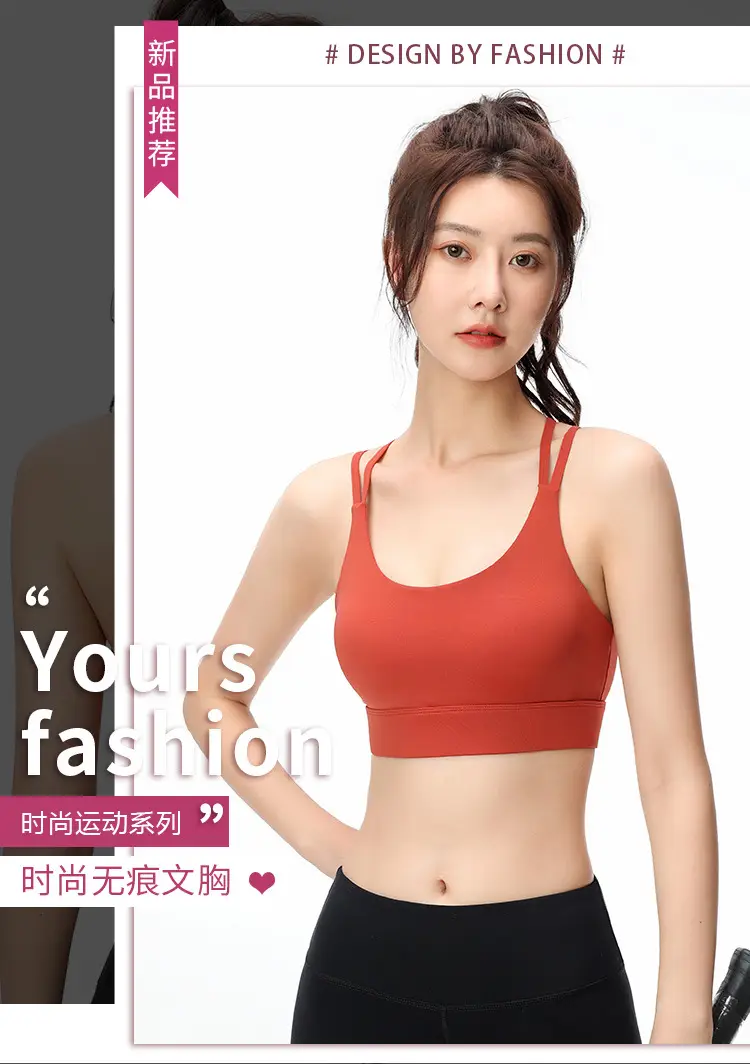 Blue Crossbody Sports Bra for Women — feature 2