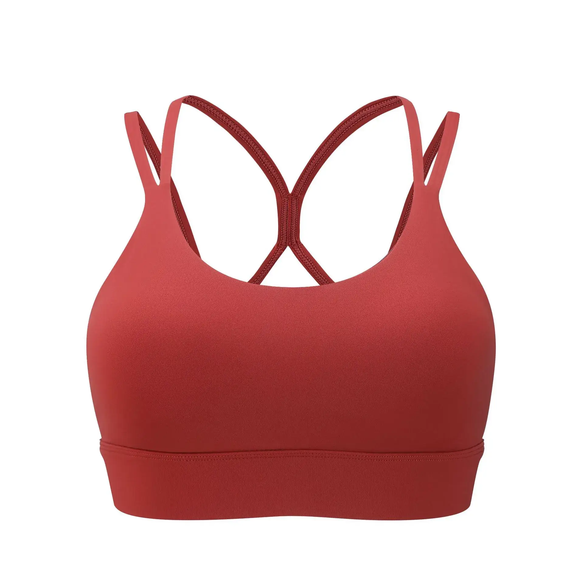 Blue Crossbody Sports Bra for Women - Image 5