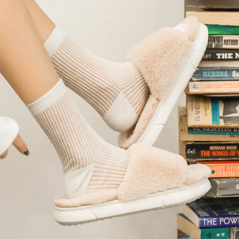 Explosions foreign trade Mao Mao slippers women's autumn and winter indoor household thick-soled home anti-slip cotton slippers men's manufacturers wholesale - Image 9
