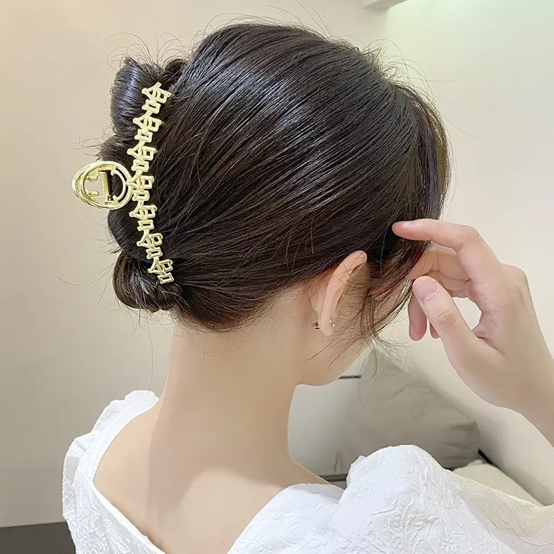 Gold Shark Hair Clip with Pearl & Crystal Detail - Image 33