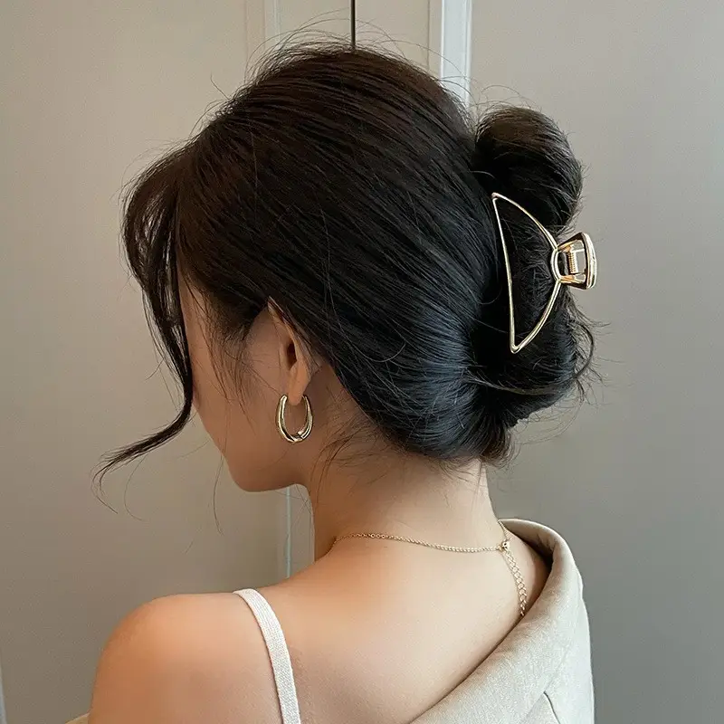 Gold Shark Hair Clip with Pearl & Crystal Detail - Image 36