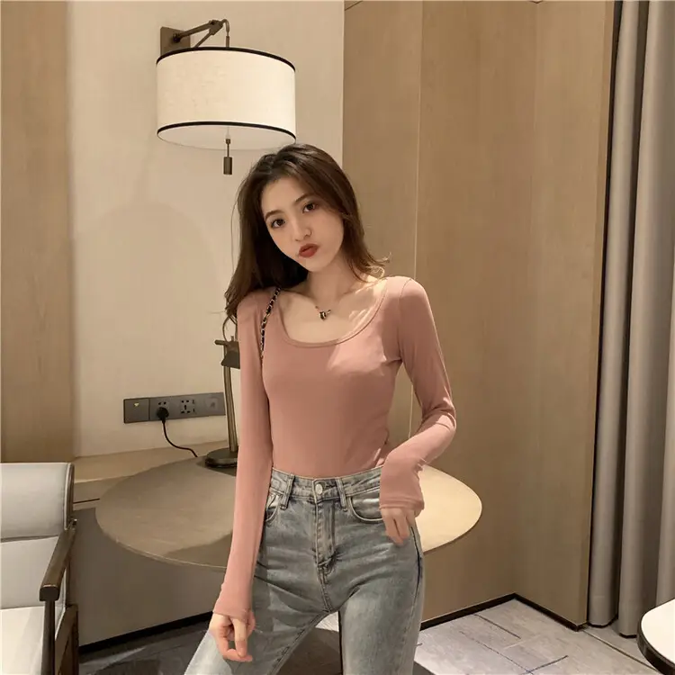 Women Black Long Sleeve Round Neck Top for Women — feature 13
