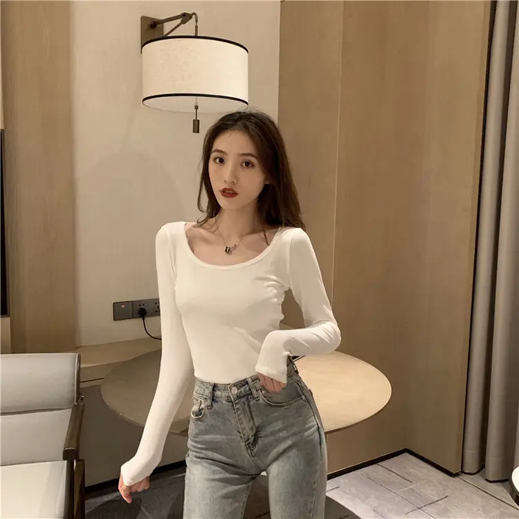 Women Black Long Sleeve Round Neck Top for Women — feature 21