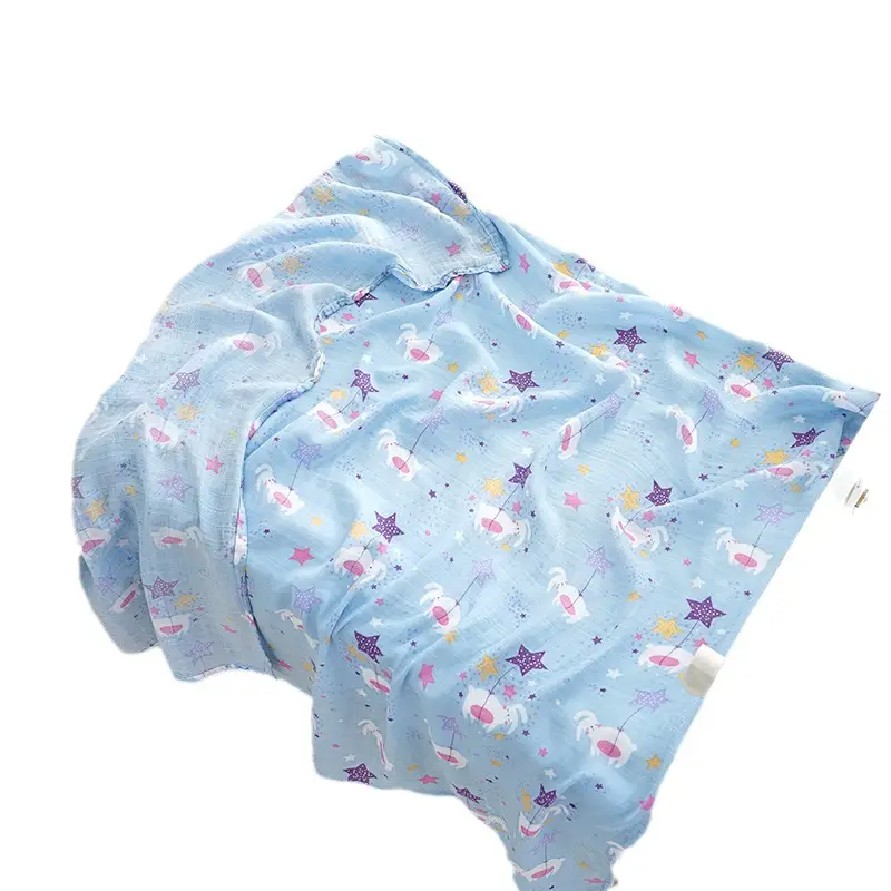 Newborn Baby Swaddle Quilt with Dinosaur Print - Image 53