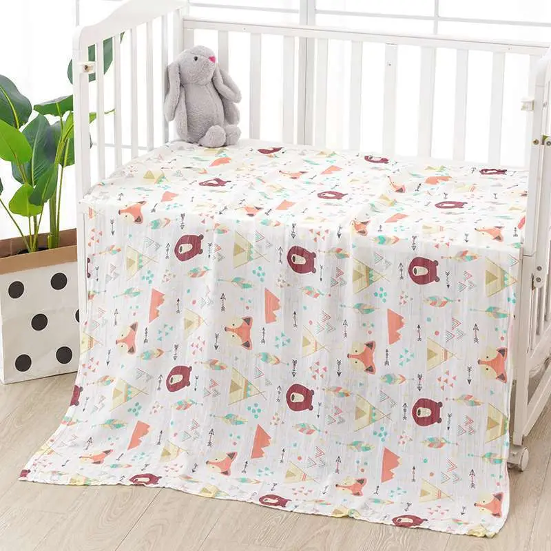 Newborn Baby Swaddle Quilt with Dinosaur Print - Image 13