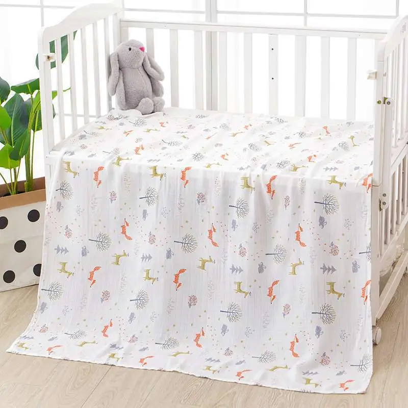 Newborn Baby Swaddle Quilt with Dinosaur Print - Image 15