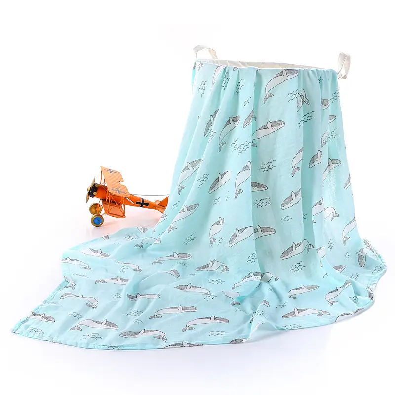 Newborn Baby Swaddle Quilt with Dinosaur Print - Image 18