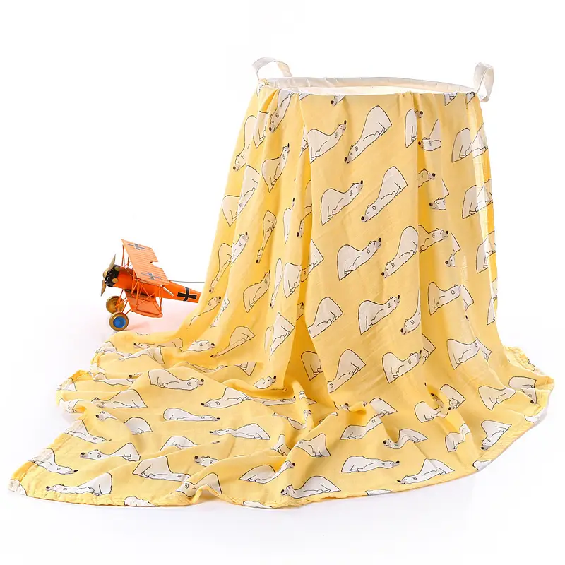 Newborn Baby Swaddle Quilt with Dinosaur Print - Image 20