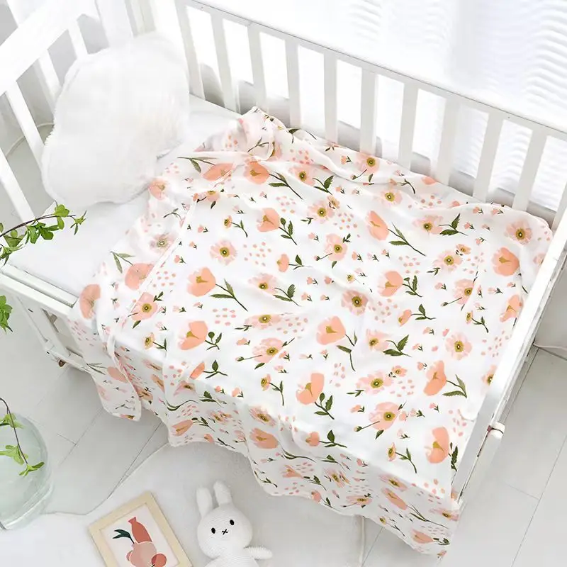 Newborn Baby Swaddle Quilt with Dinosaur Print - Image 27