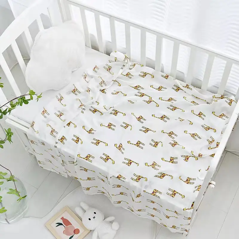 Newborn Baby Swaddle Quilt with Dinosaur Print - Image 28