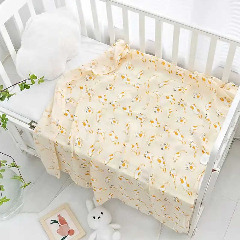 Newborn Baby Swaddle Quilt with Dinosaur Print - Image 29