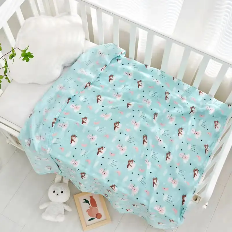 Newborn Baby Swaddle Quilt with Dinosaur Print - Image 37