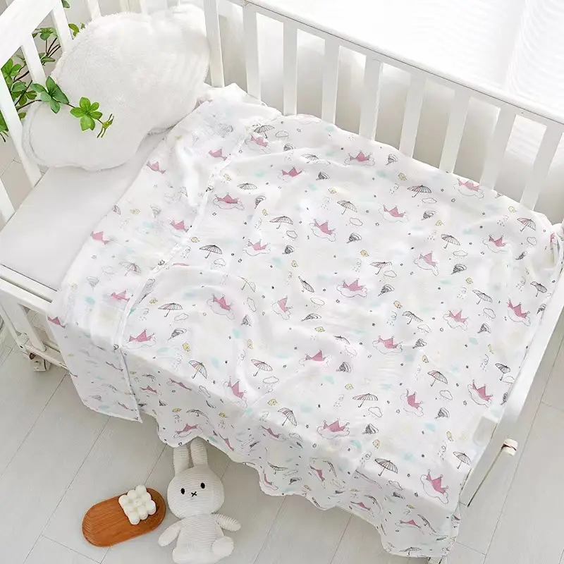 Newborn Baby Swaddle Quilt with Dinosaur Print - Image 38