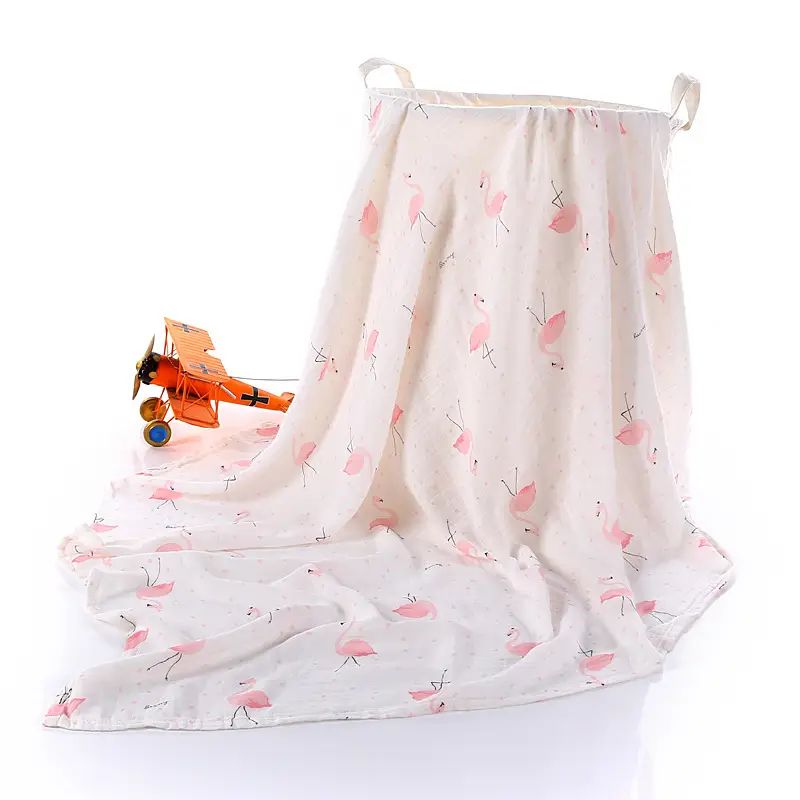 Newborn Baby Swaddle Quilt with Dinosaur Print - Image 9