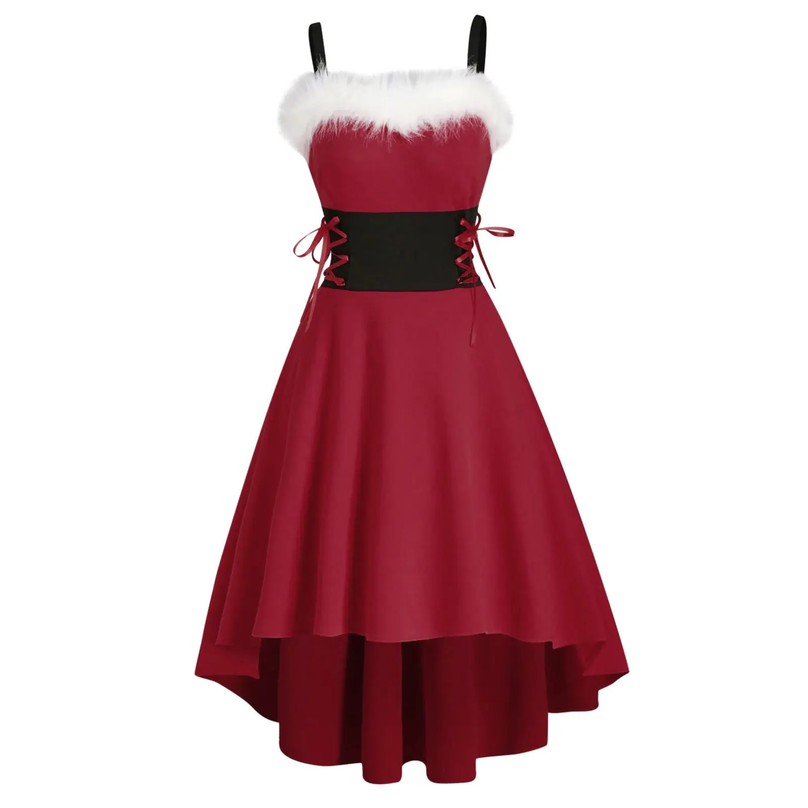 4 Color 8 Size Christmas Costume Dress Bunny Sexy Tight Waist - Image 6