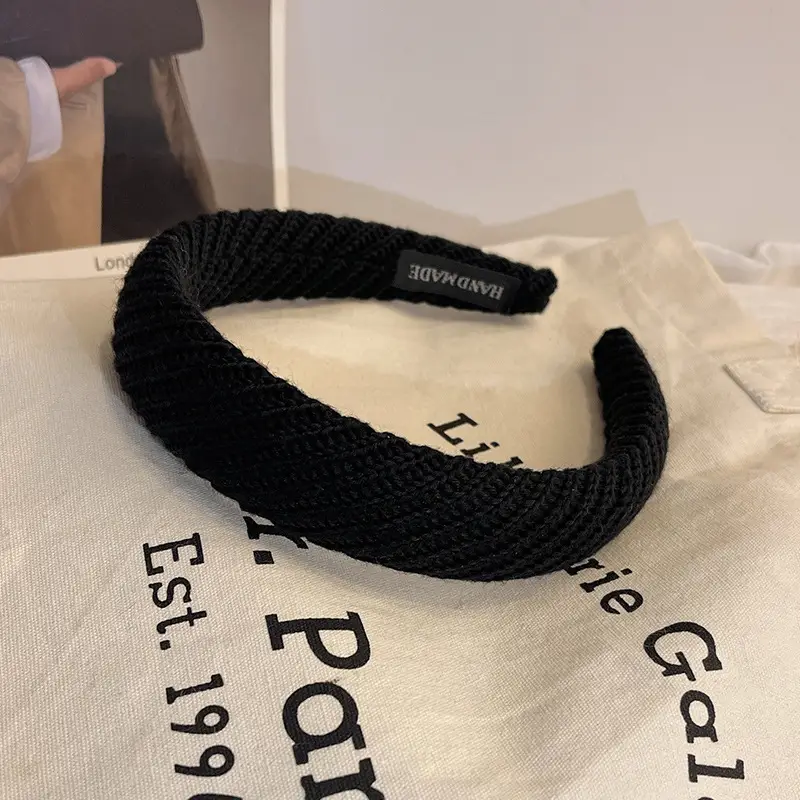 New Korean Style Wide Brim Knitted Hairband for Women - Image 5