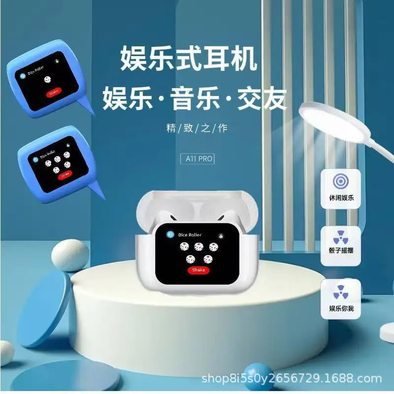 Huaqiangbei 6th Gen A9pro Bluetooth Headset ANC ENC Touch Screen - Image 10