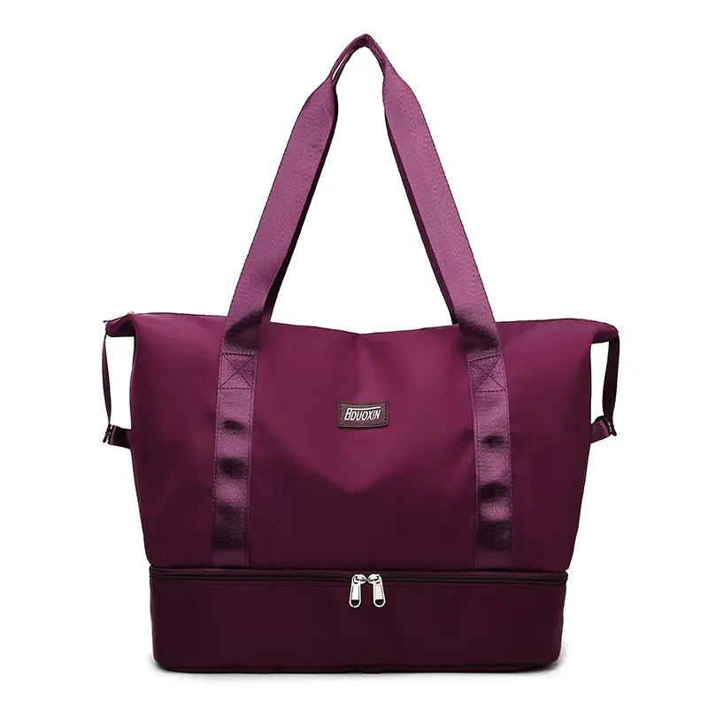 Women's Pink Zipper Travel Bag Large Elegant Design - Image 3
