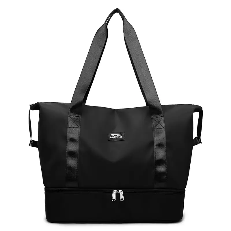 Women's Pink Zipper Travel Bag Large Elegant Design - Image 4