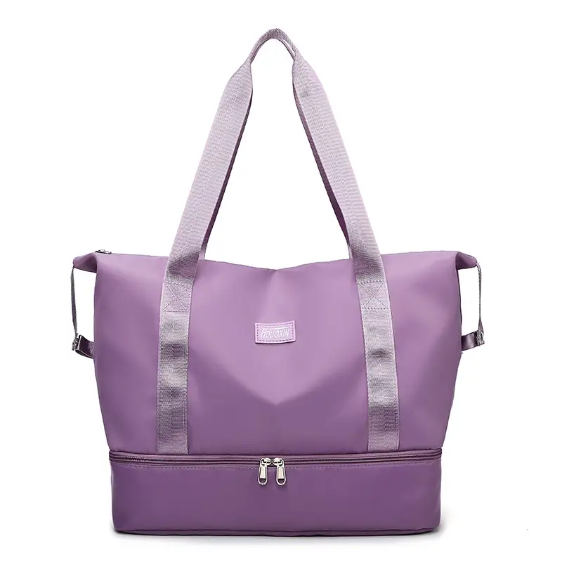 Women's Pink Zipper Travel Bag Large Elegant Design - Image 5