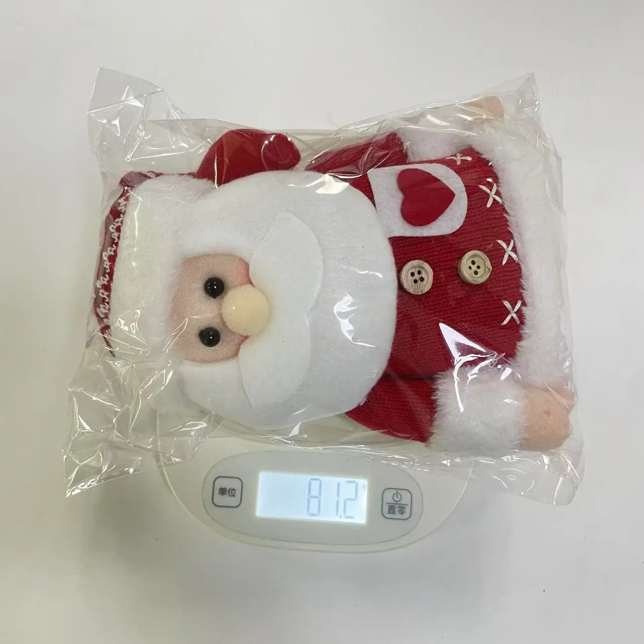 Three-Dimensional Christmas Santa Doll Curtains Tieback Knitted Red White — feature 17