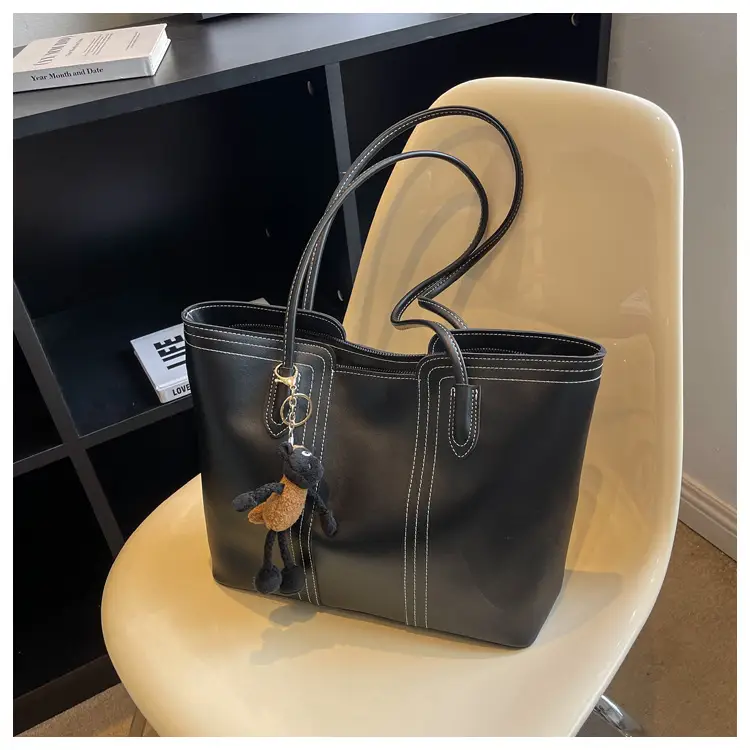 Brown Korean Style Large Shoulder Bag for Women — feature 21