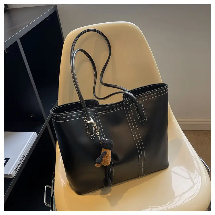 Brown Korean Style Large Shoulder Bag for Women — feature 22