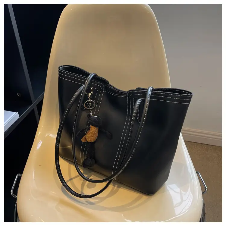 Brown Korean Style Large Shoulder Bag for Women — feature 23