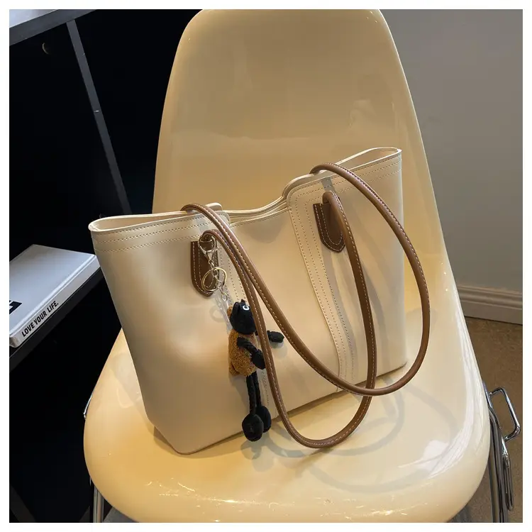 Brown Korean Style Large Shoulder Bag for Women — feature 25