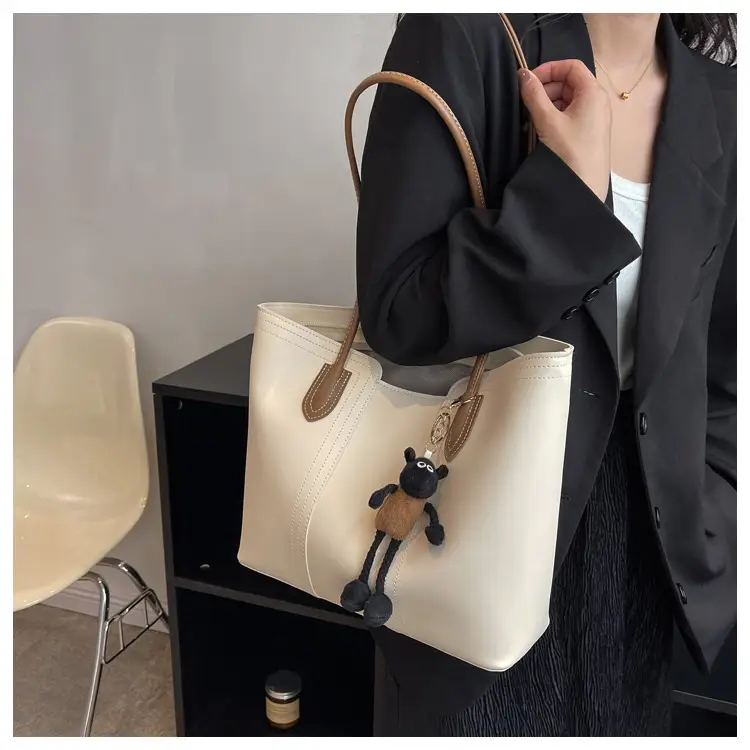 Brown Korean Style Large Shoulder Bag for Women — feature 37