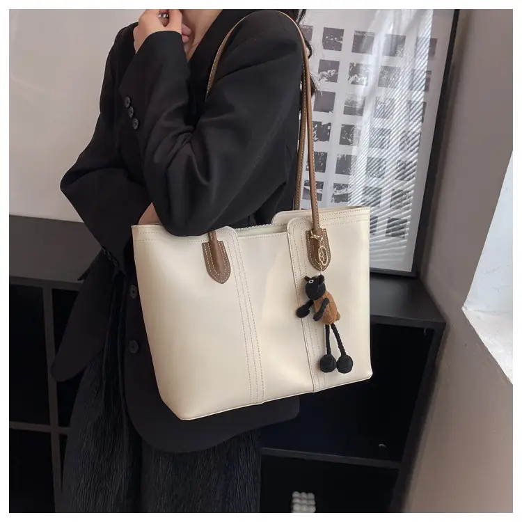 Brown Korean Style Large Shoulder Bag for Women — feature 38