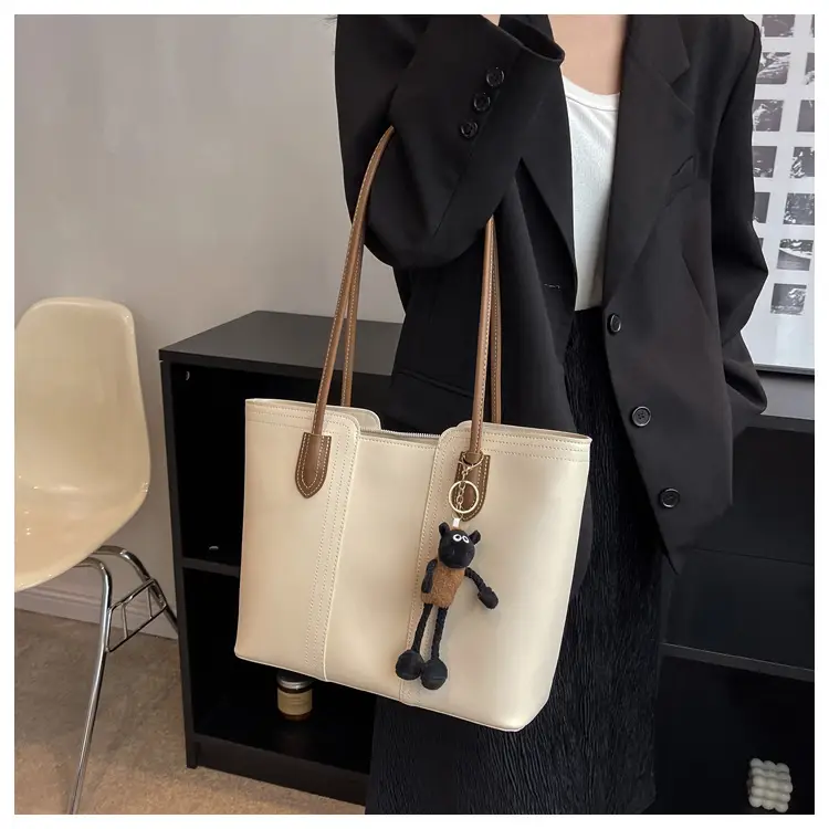 Brown Korean Style Large Shoulder Bag for Women — feature 39