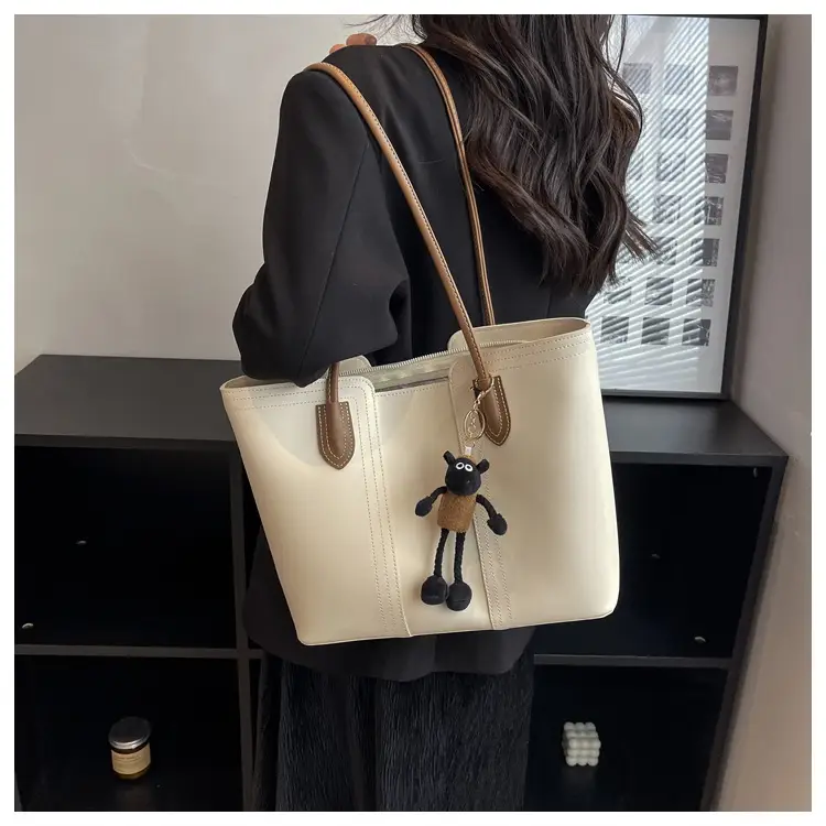 Brown Korean Style Large Shoulder Bag for Women — feature 40