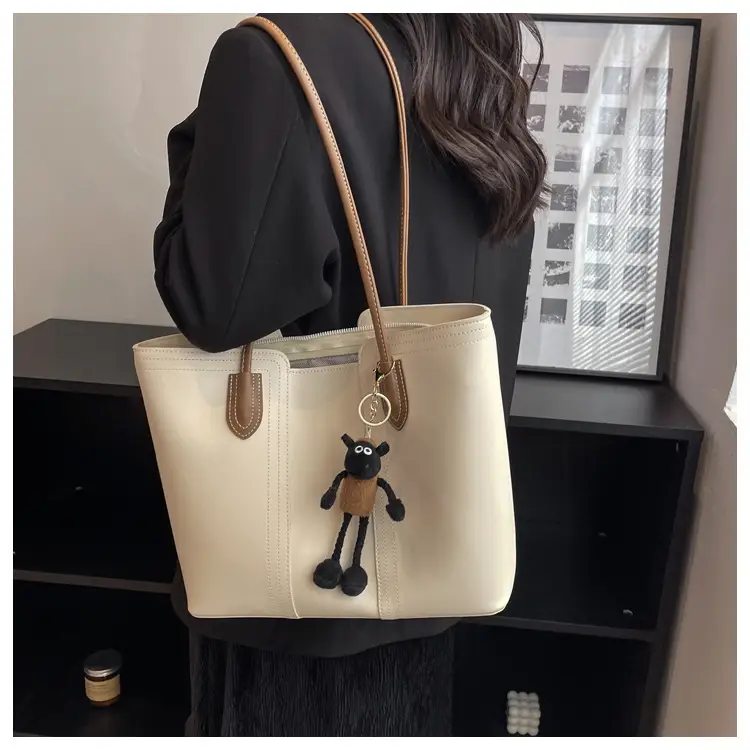 Brown Korean Style Large Shoulder Bag for Women — feature 41