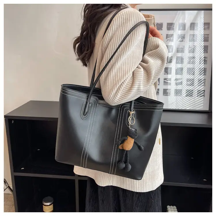 Brown Korean Style Large Shoulder Bag for Women — feature 42