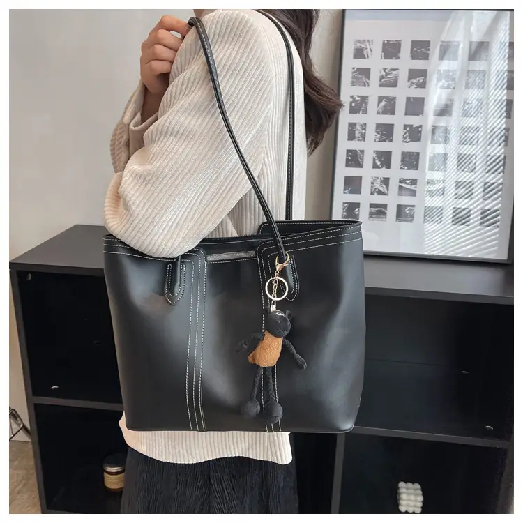 Brown Korean Style Large Shoulder Bag for Women — feature 46
