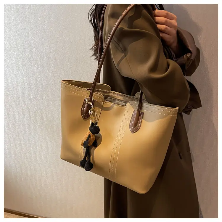 Brown Korean Style Large Shoulder Bag for Women — feature 47