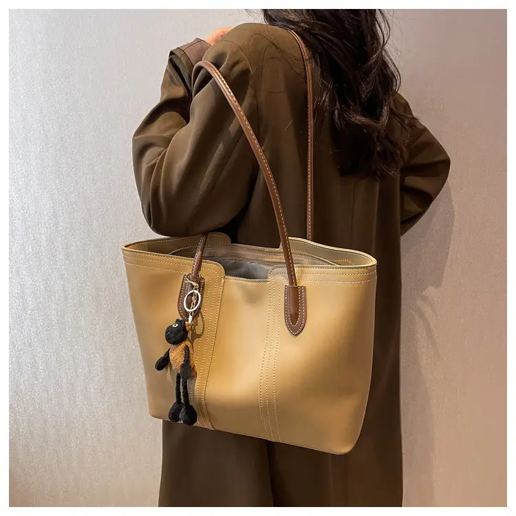 Brown Korean Style Large Shoulder Bag for Women — feature 48