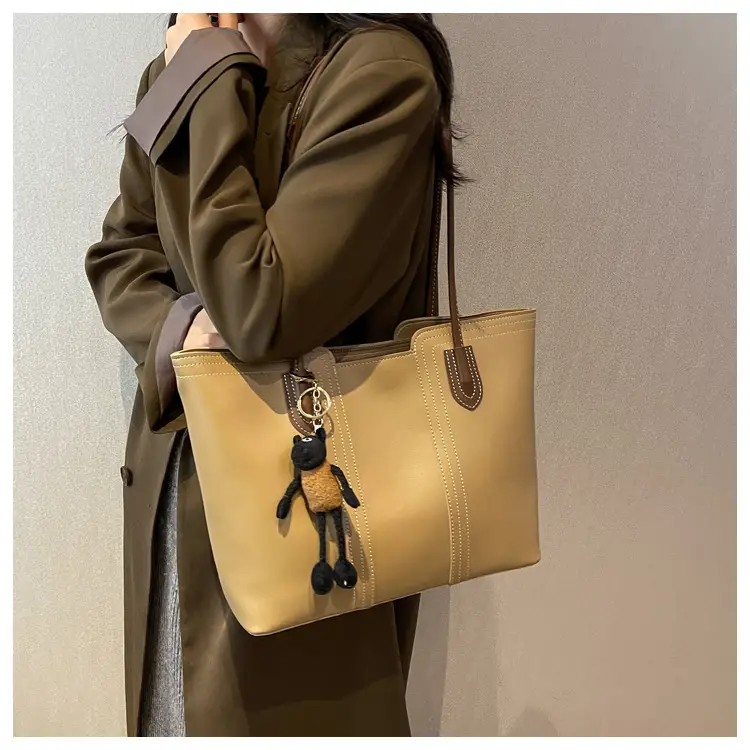 Brown Korean Style Large Shoulder Bag for Women — feature 49