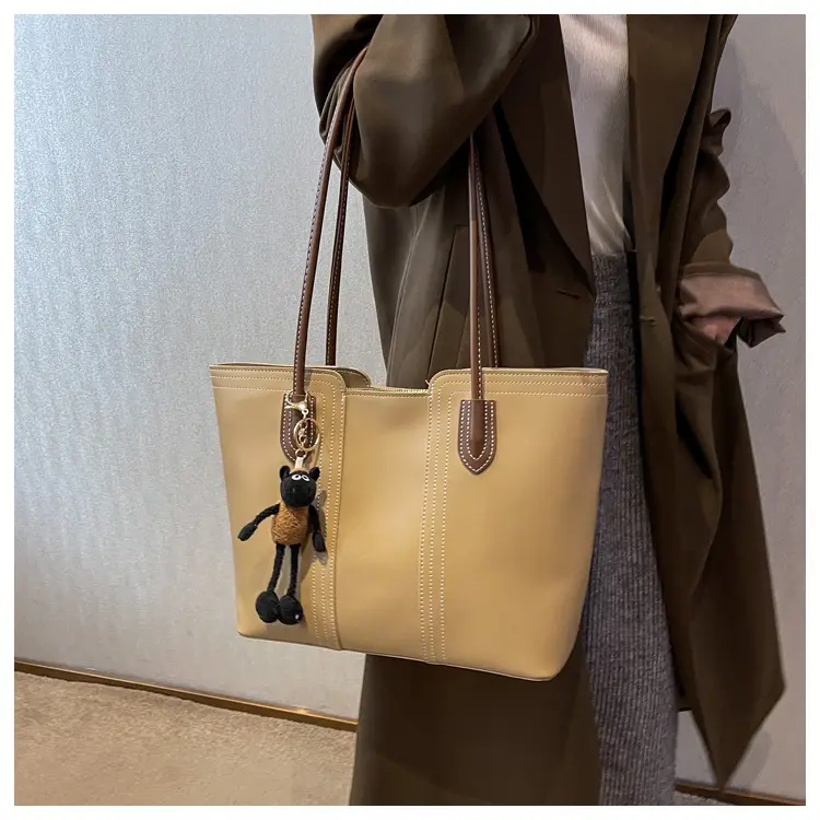 Brown Korean Style Large Shoulder Bag for Women — feature 50