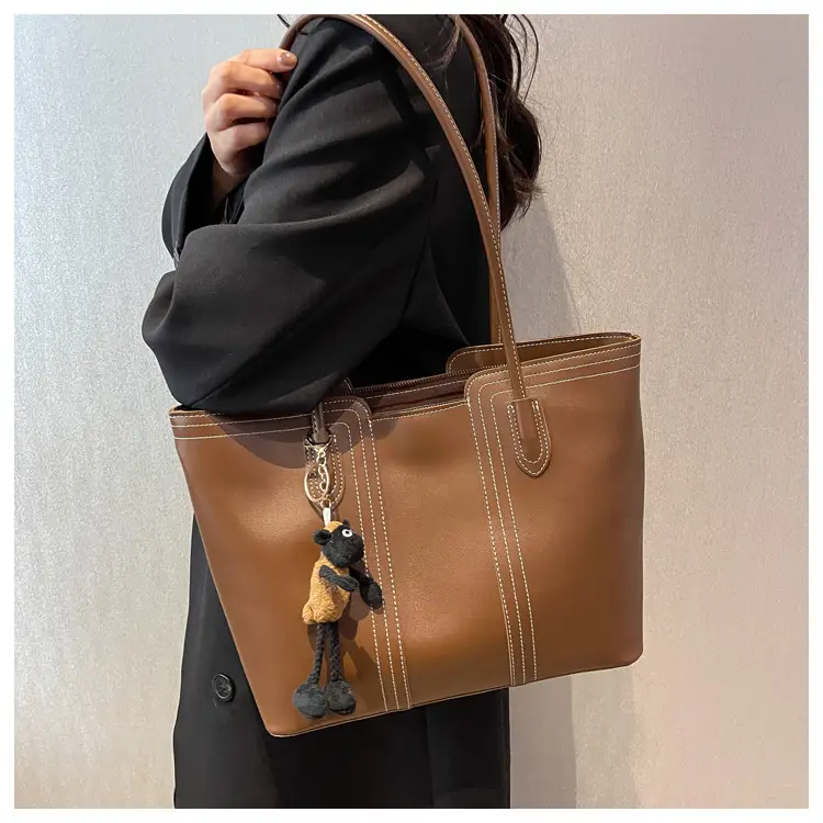Brown Korean Style Large Shoulder Bag for Women — feature 52