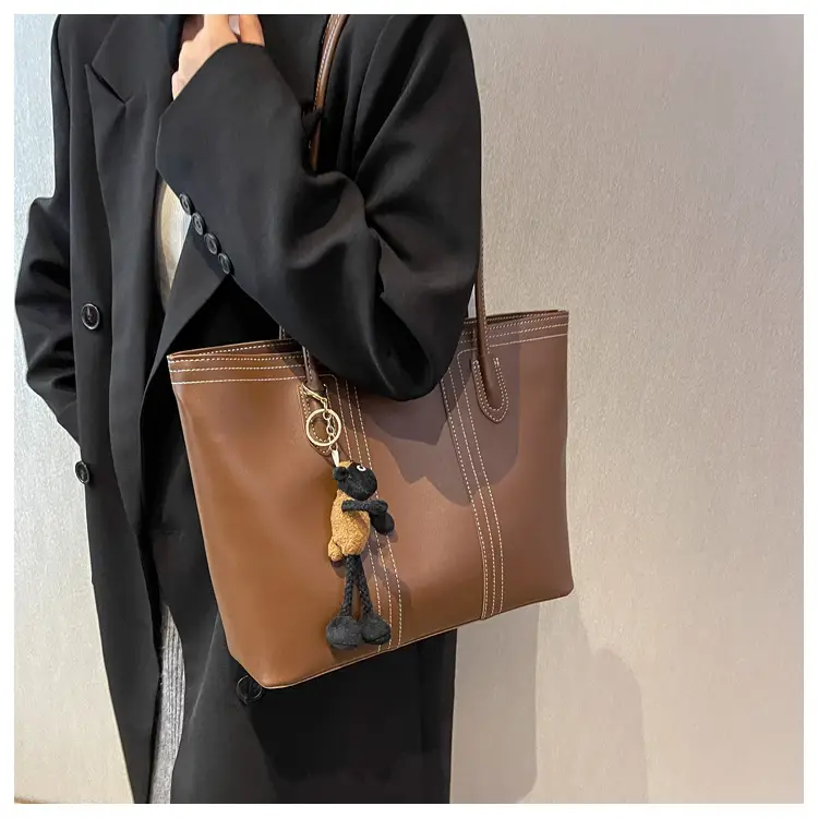 Brown Korean Style Large Shoulder Bag for Women — feature 55
